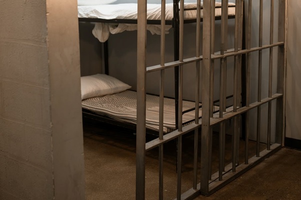 Prison cell.